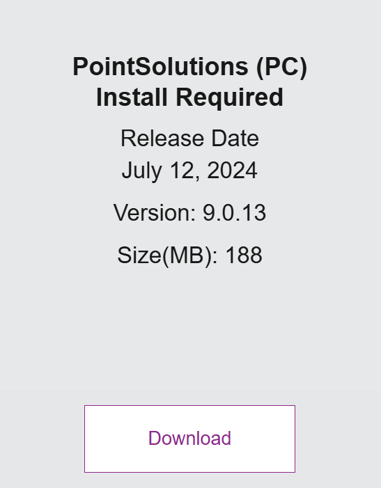 PointSolution PC Install